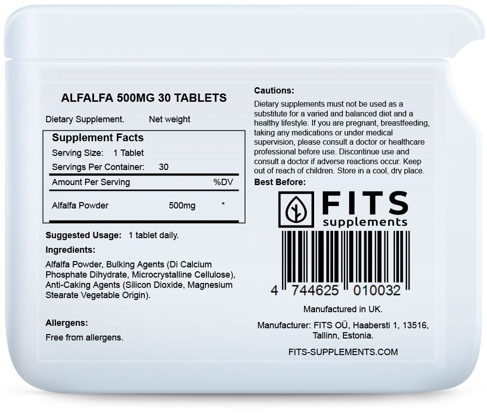 Alfalfa 500mg 30 tablettia