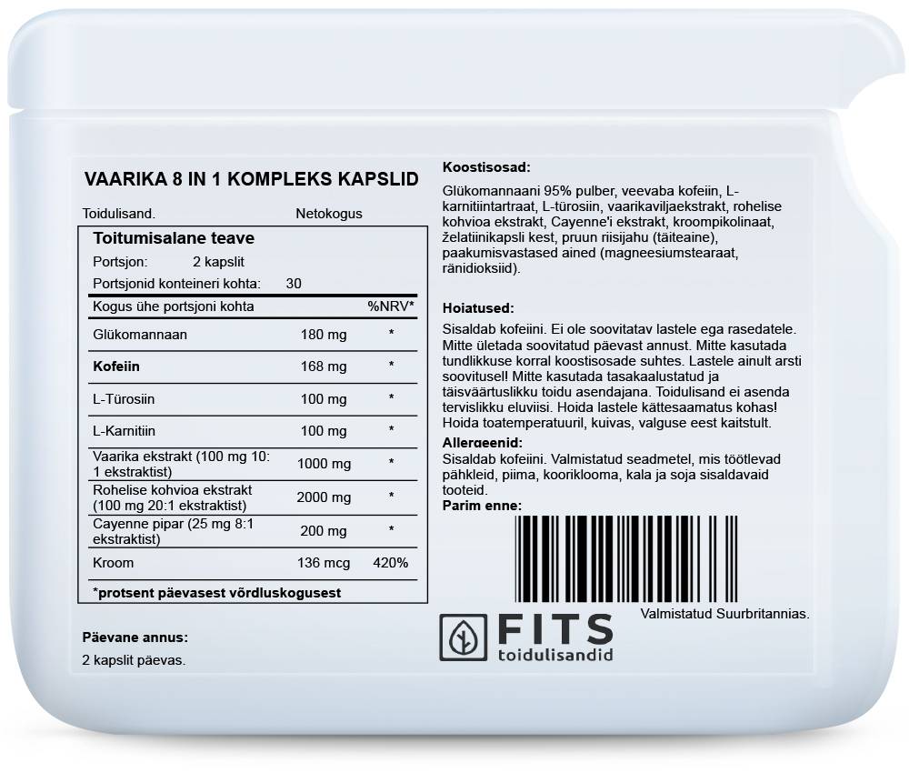 Vadelma Complex 8 in 1 kapselit