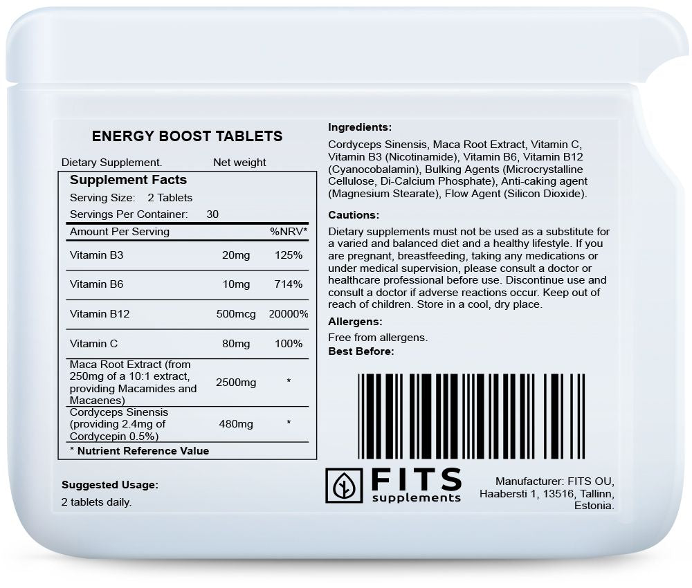 Energy Boost tabletit