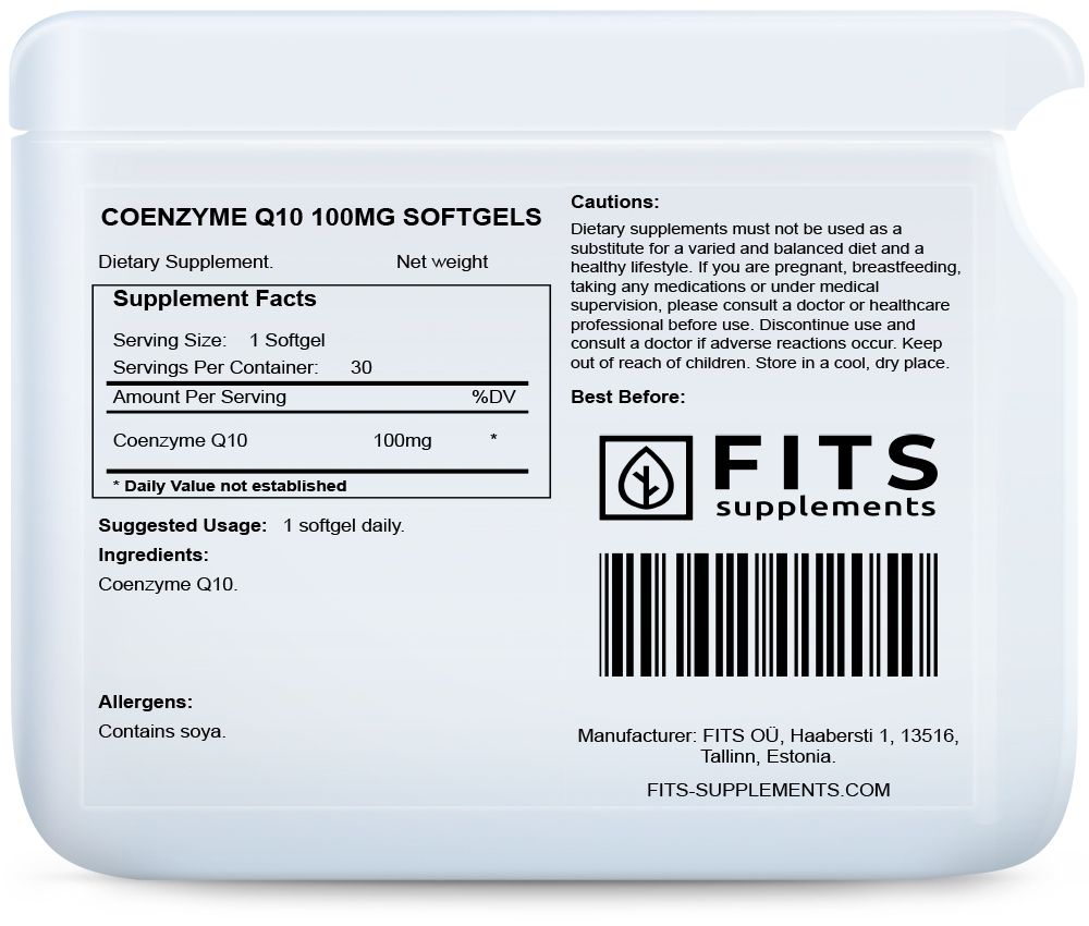 Koentsyymi Q10 100mg geelikapselit