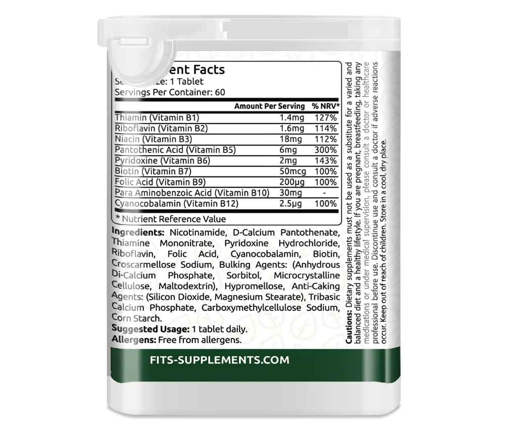 B-vitamiinikompleksi 60 tablettia