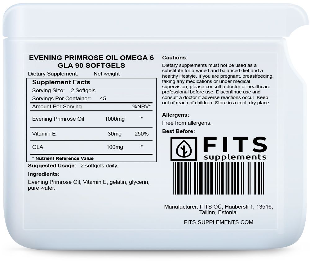 Iltahelokkiöljy Omega 6 GLA 90 geelikapselia