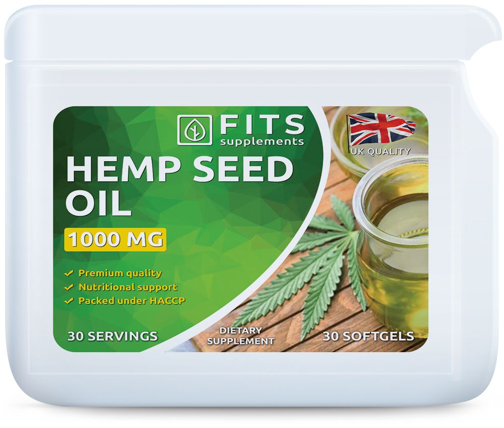 Hemp seed oil 1000mg 30 capsules
