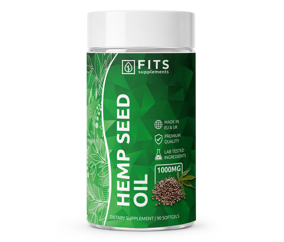 Hemp seed oil 1000mg 90 capsules