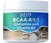 BCAA 4:1:1 with Glutamine and Vitamin B6 300 kapselia