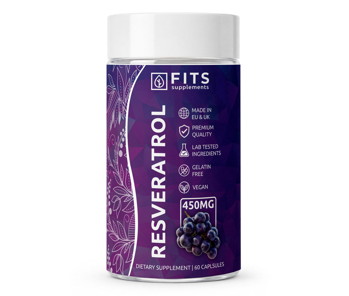 Resveratrol 450mg 60 capsules