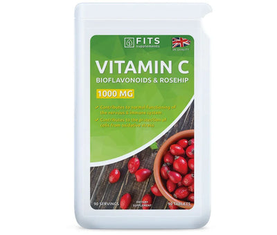 C-vitamiini 1000mg Ruusunmarjalla ja Bioflavonoideilla 90 tablettia