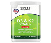 D3-vitamiini 4000IU K2-vitamiinilla 90 tablettia