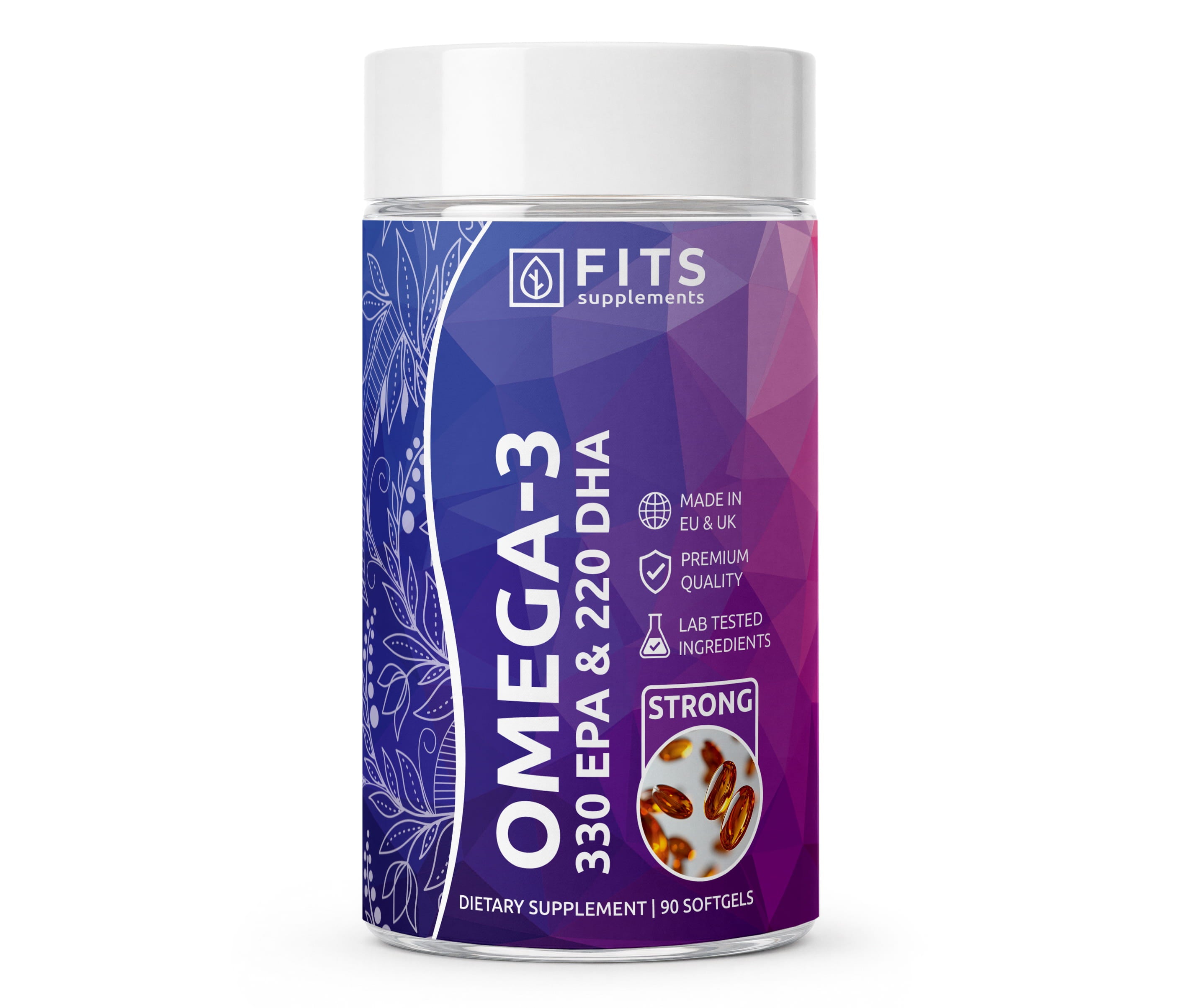 Omega-3 Strong 330 EPA och 220 DHA, 90 mjuka kapslar