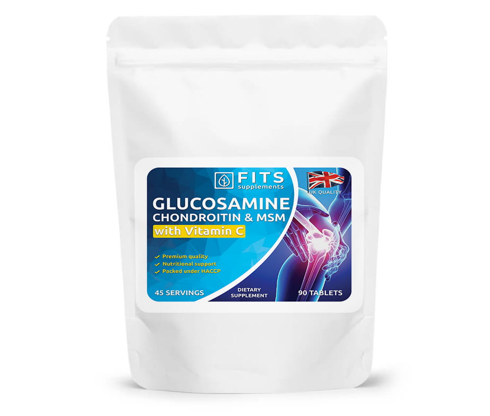 Glukosamin, Kondroitin, MSM och Vitamin C 90 tabletter