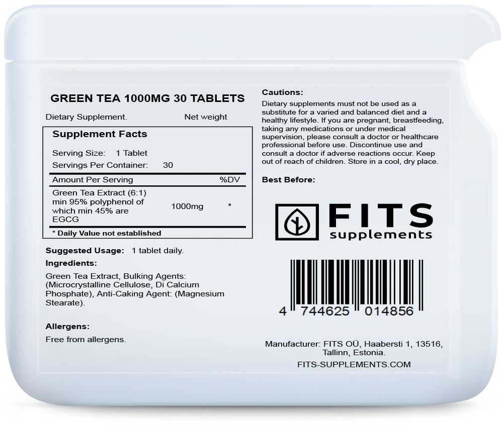 Green Tea 1000mg tablettia