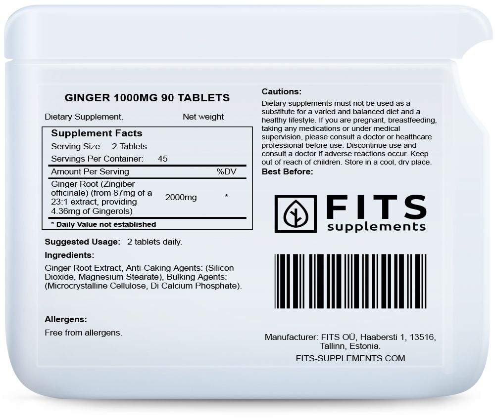 Inkivääri 1000 mg 90 tabletit