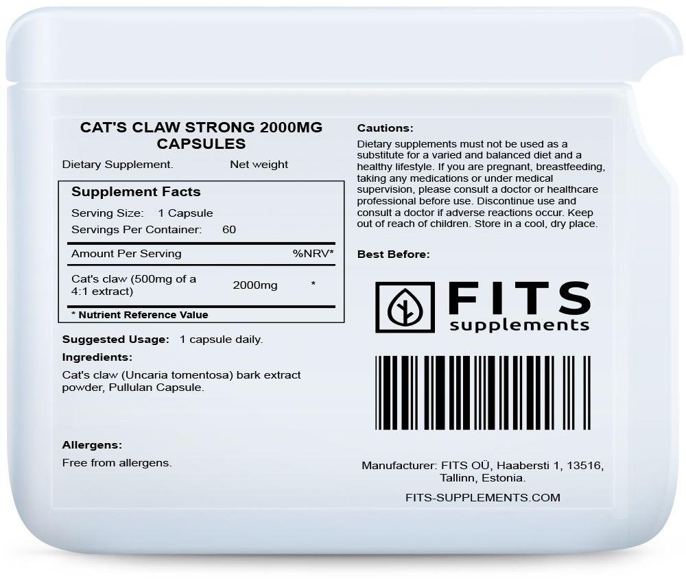 Cat's claw Strong 2000mg kapselit