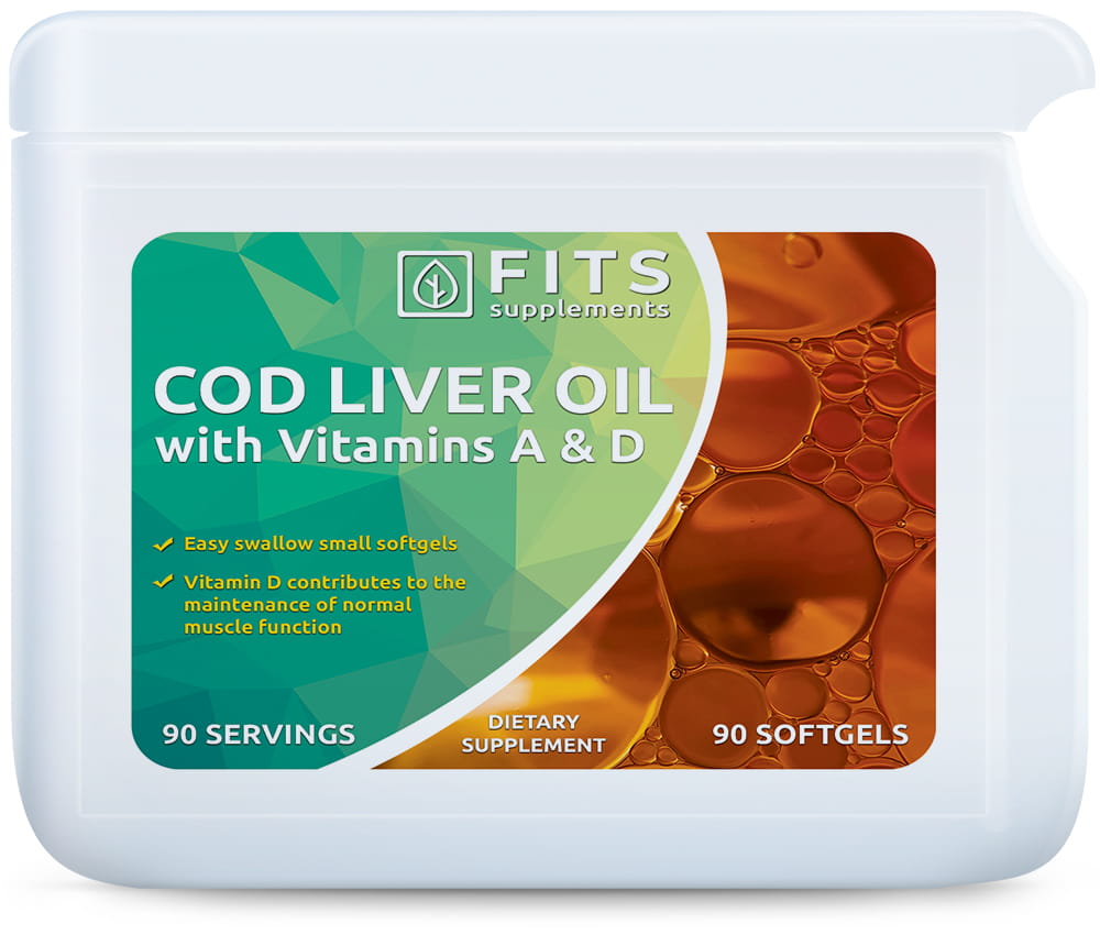 Cod Liver Oil with Vitamins A and D 90 kapselit