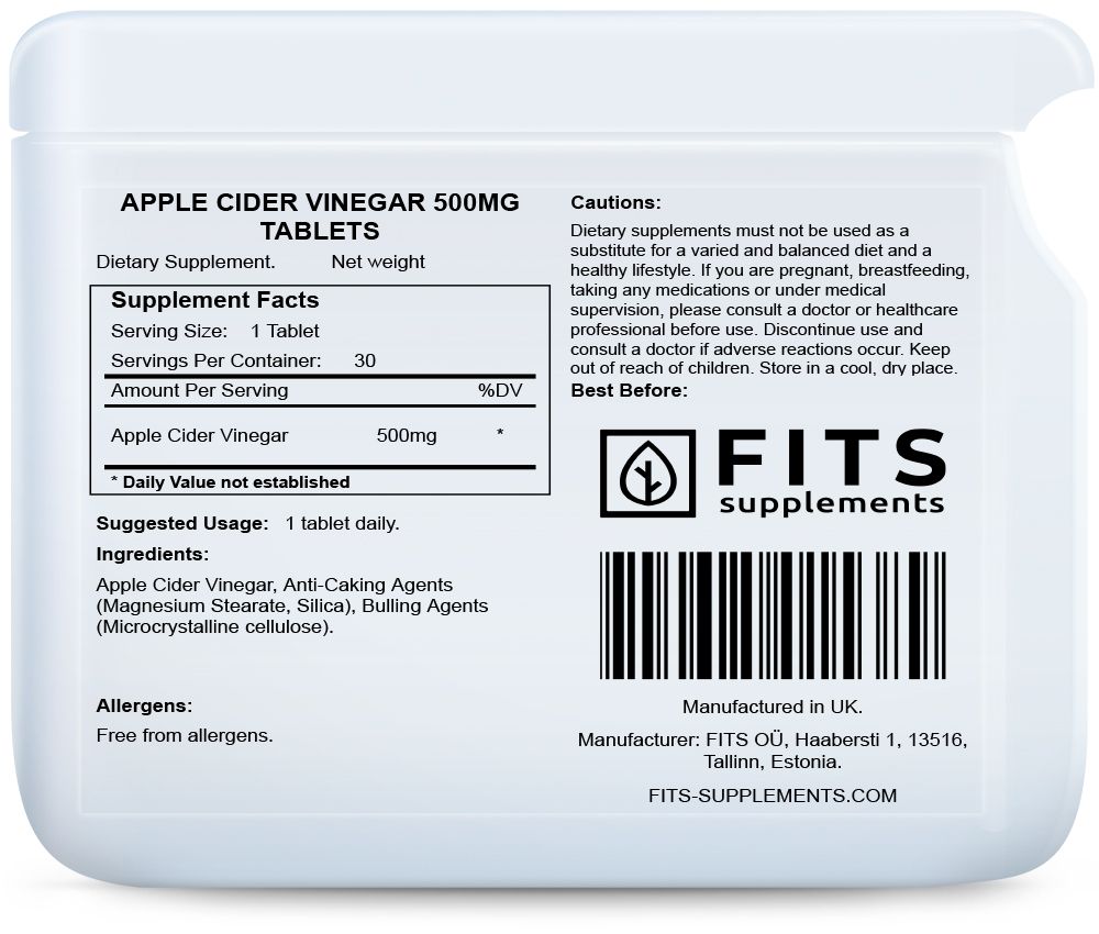 Omenasiiderietikka 500mg tabletit