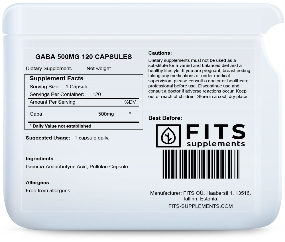 GABA 500mg 120 kapselia