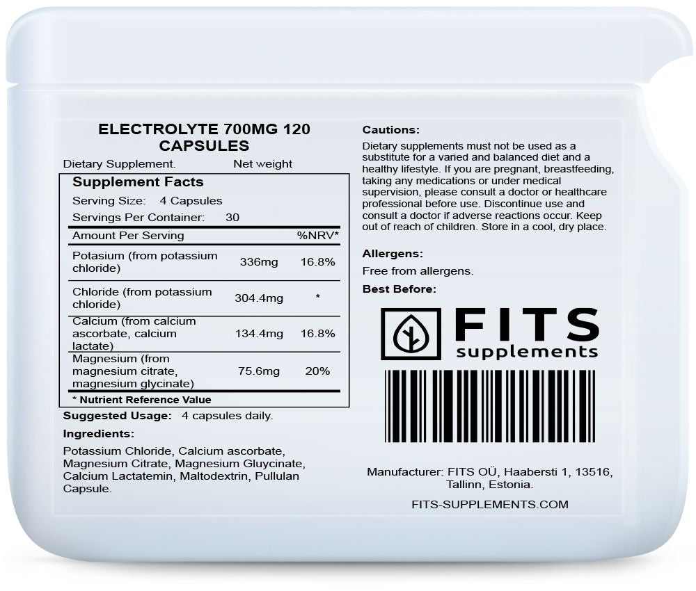 Electrolyte 700mg kapselit
