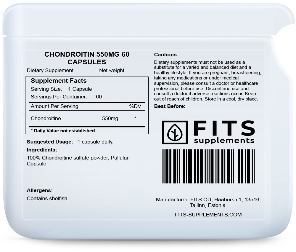Chondroitin 550mg 60 kapselia
