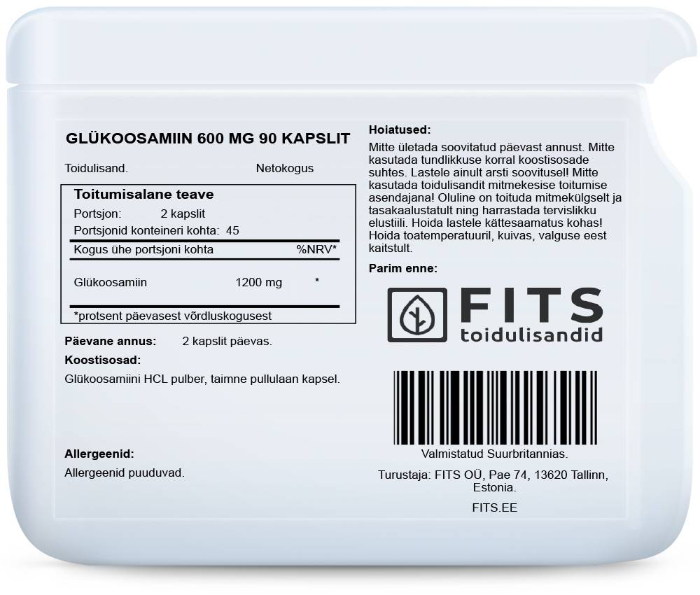 Glukosamiini 600mg 90 kapselia