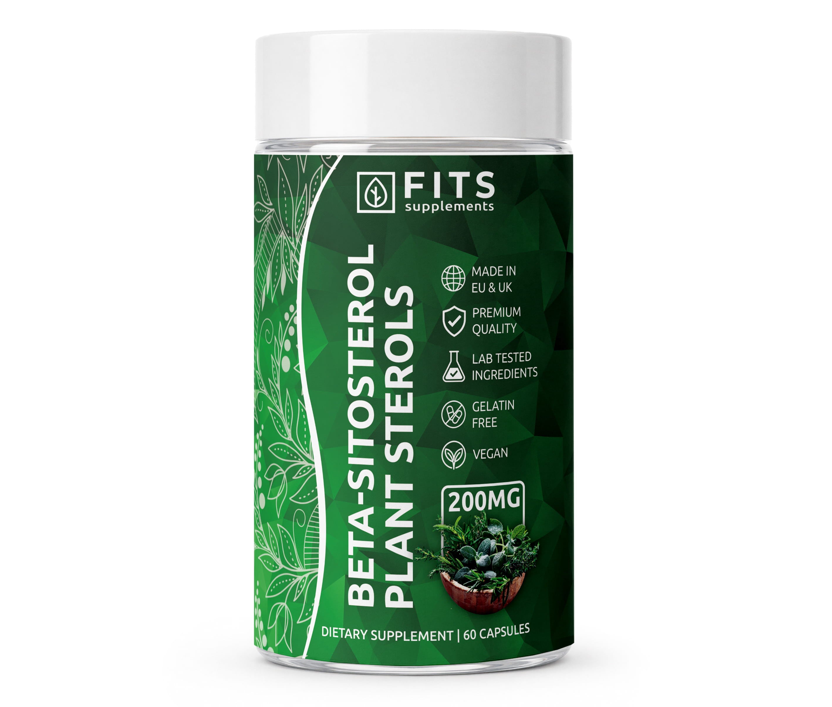 Beta-Sitosterol Plant Sterols 200mg kapselit