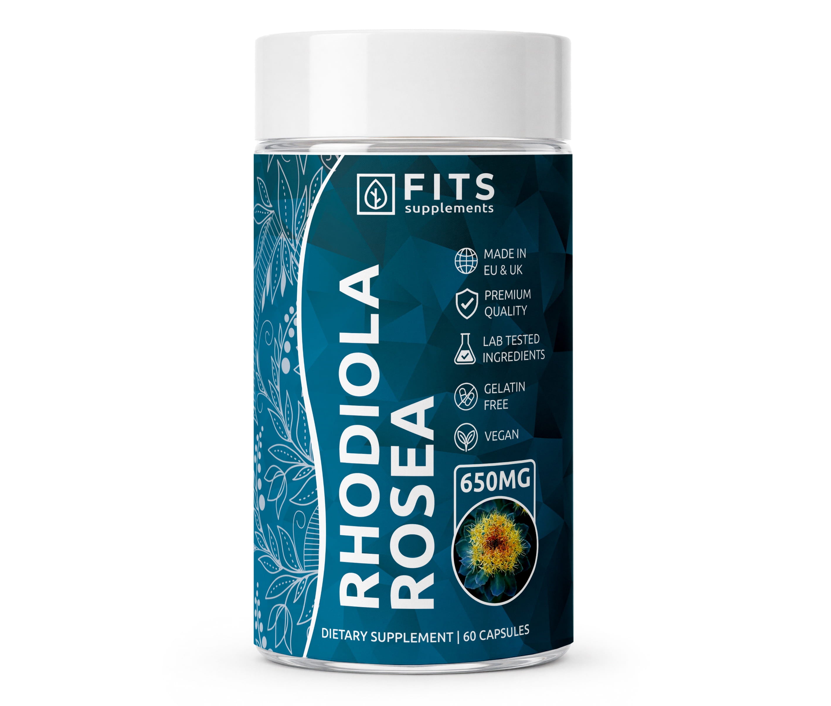 Rhodiola Rosea 650mg 60 kapselia