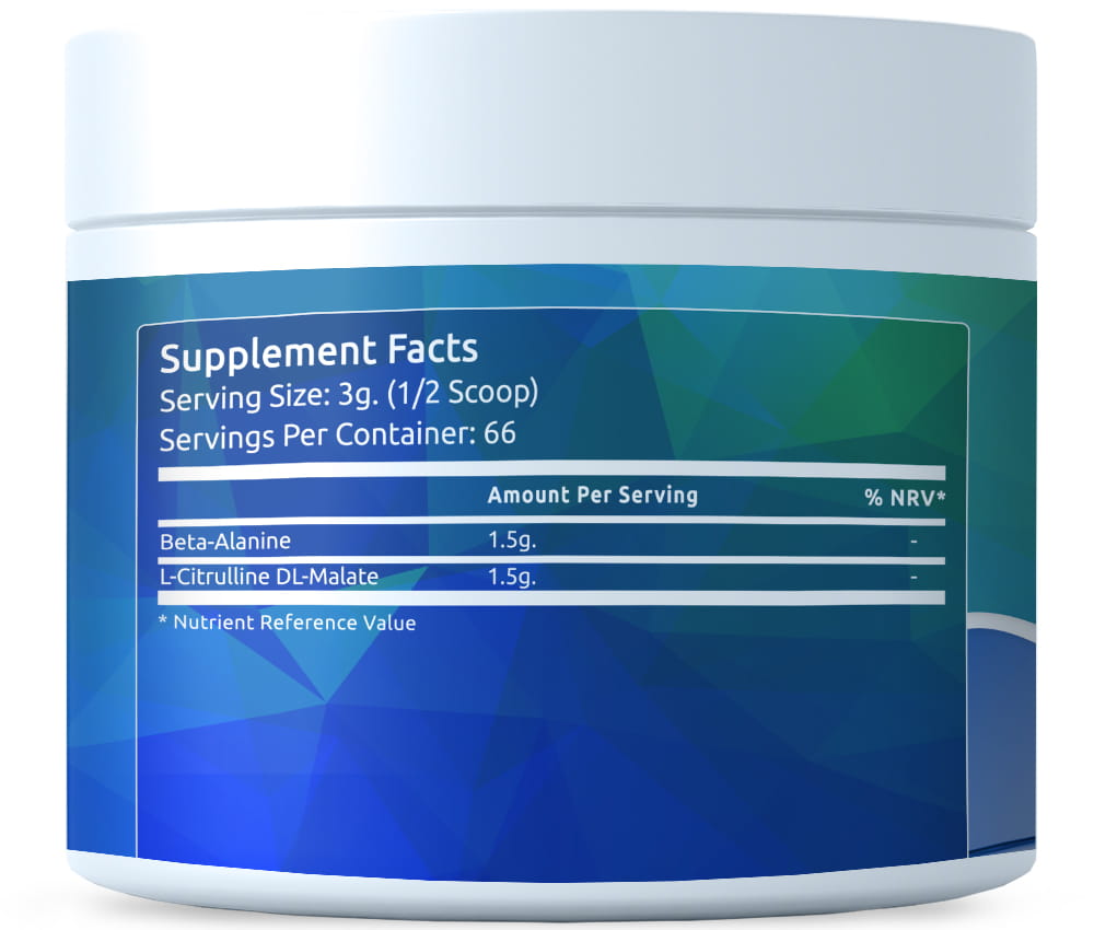 Beeta-alaniini- ja sitrulliinijauhe 200g