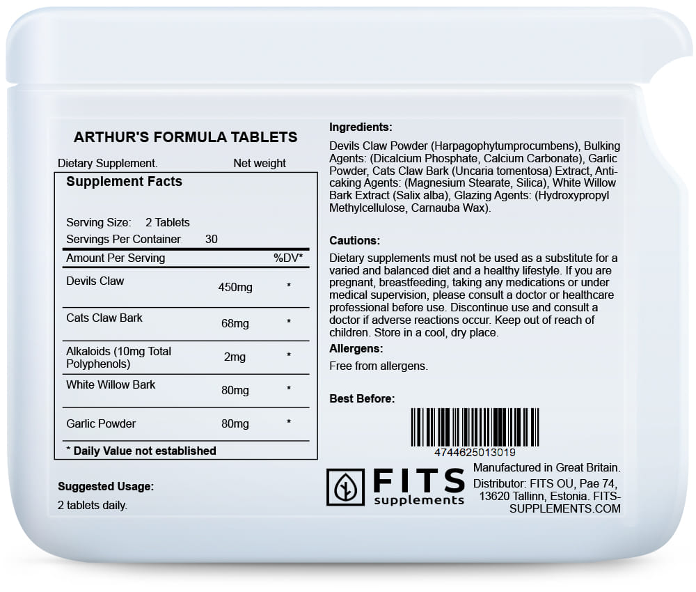 Arthur's Formula 60 tablets