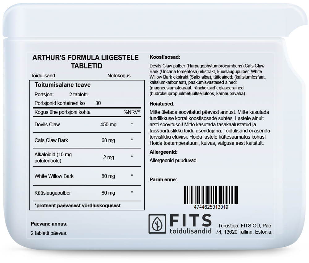 Arthur's Formula 60 tablets