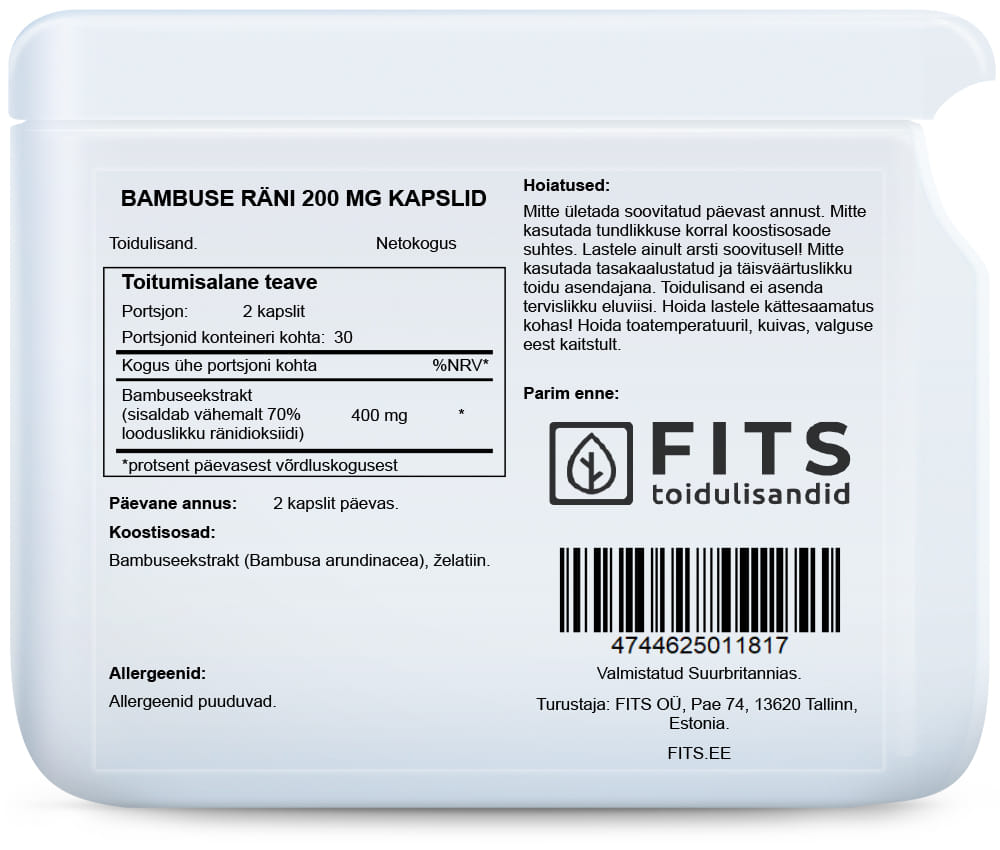 Bamboo Silica 200mg kapselit