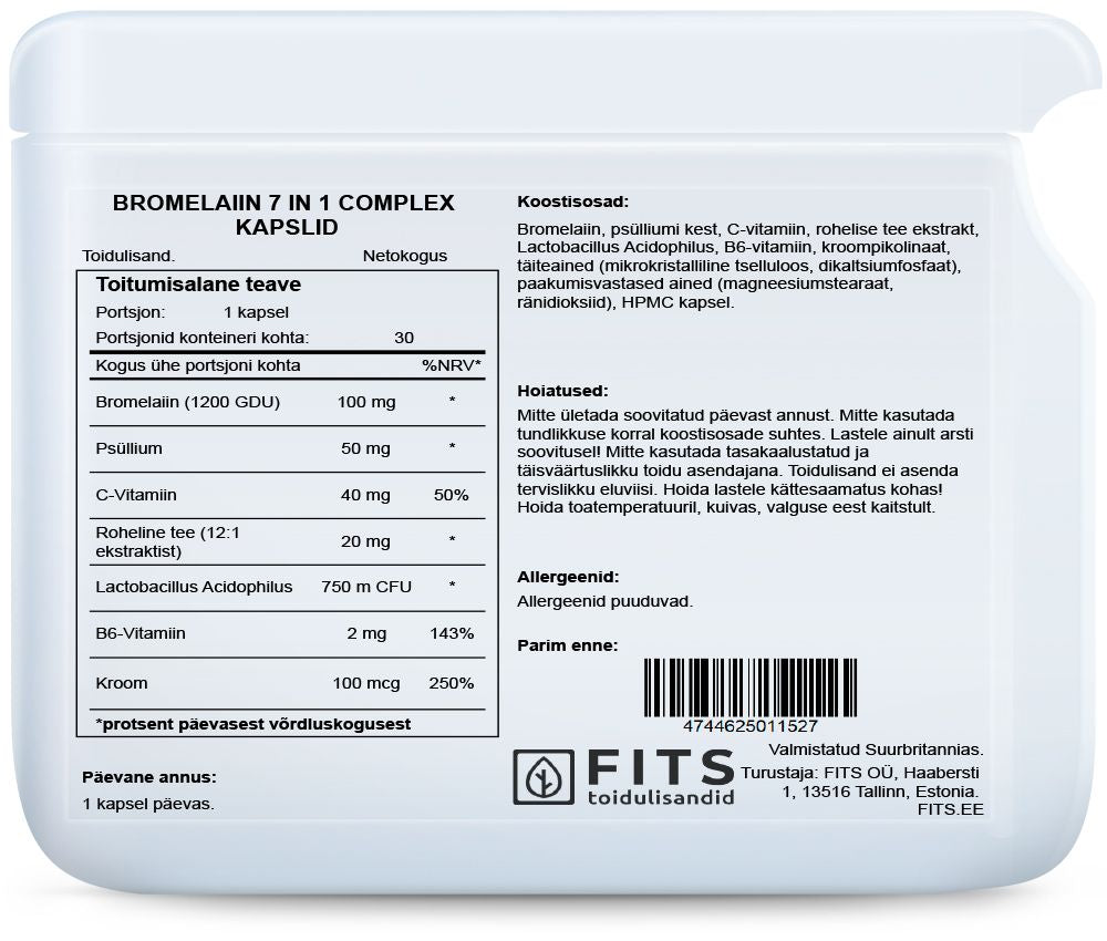 Bromelain 7 in 1 Complex 30 capsules