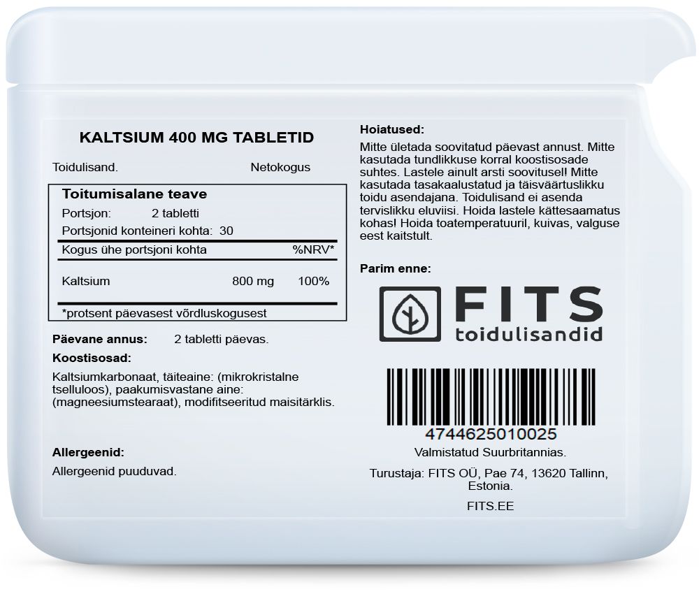 Kalsium 400mg tabletit