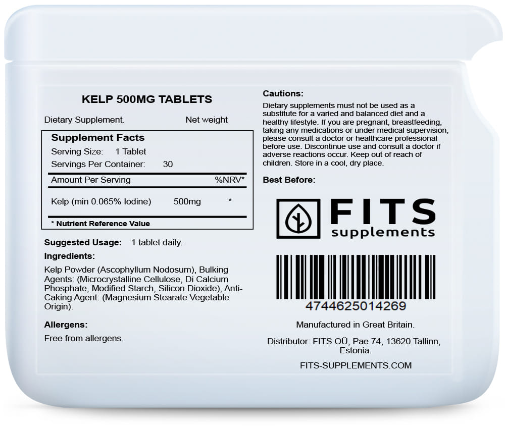Kelp 500mg 30 tablets