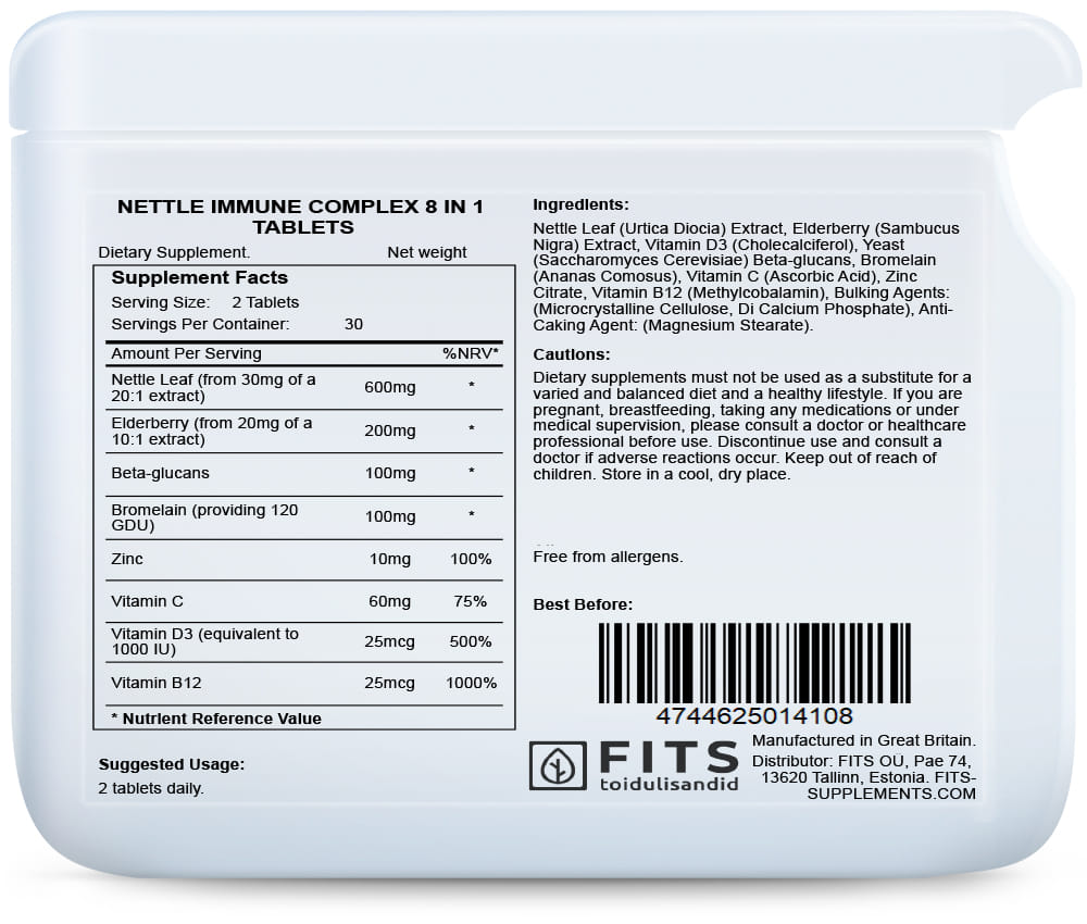 Nokkonen Immune Complex 8 in 1 tabletit