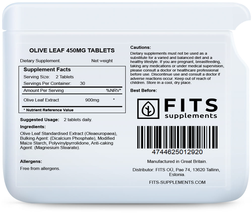Oliivinlehti 450mg tabletit