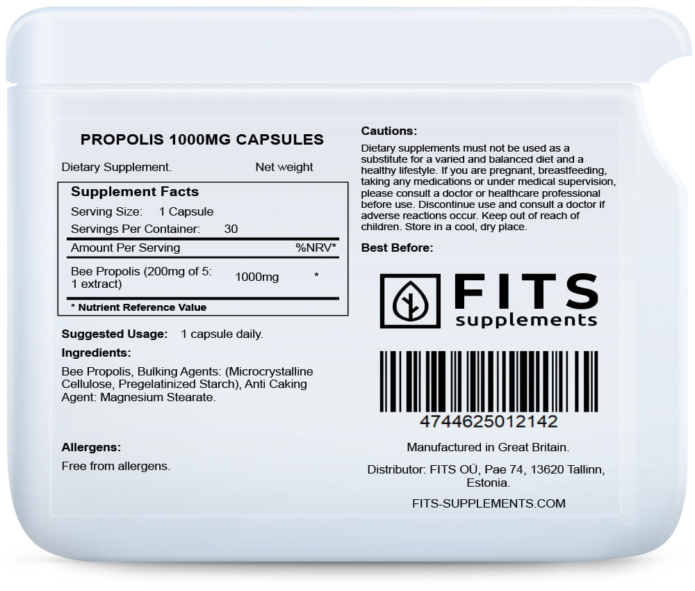 Propolis 1000mg 30 capsules