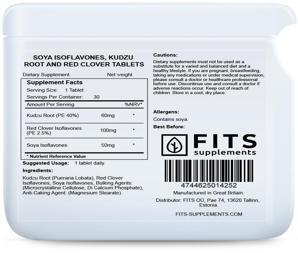 Soya Isoflavones, Kudzu Root and Red Clover 30 tablets